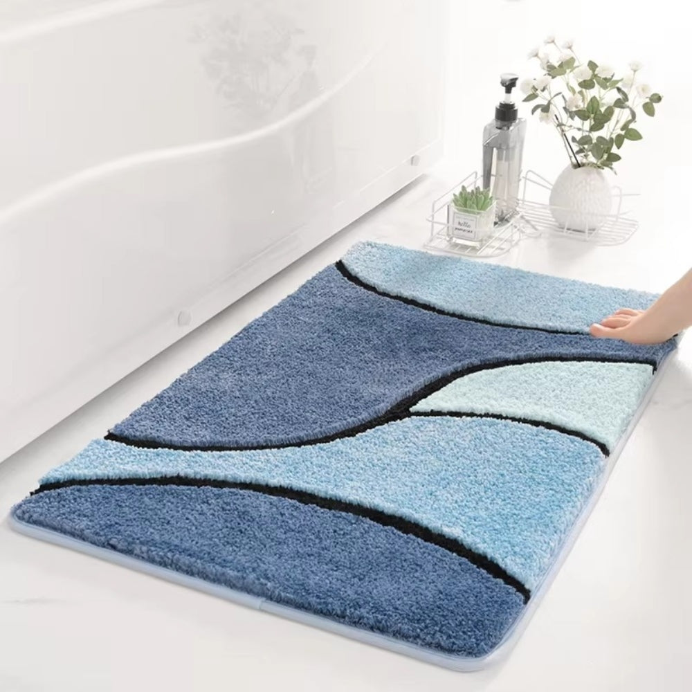 SoftWave Indoor Bath Mat with Non-Slip Base