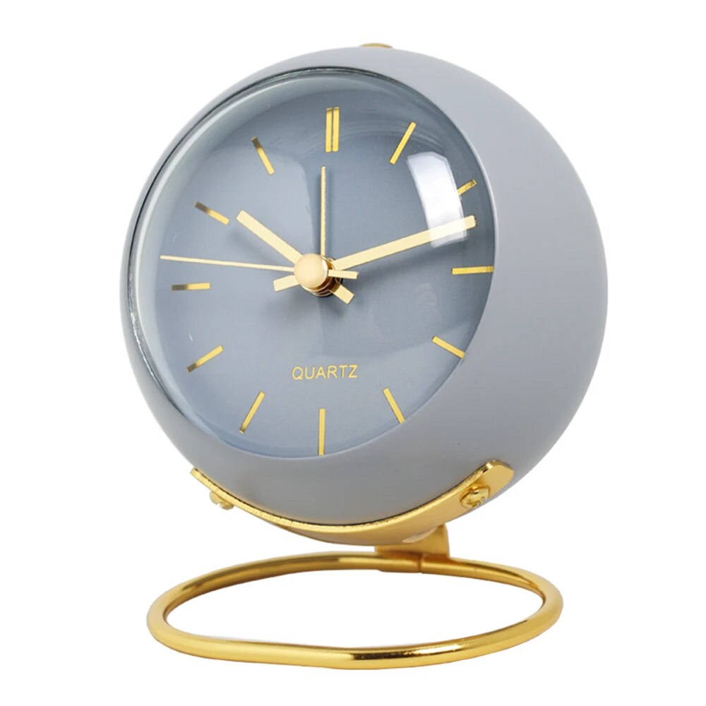 Sleek Metal Desk Clock – Stylish Timepiece with Night Glow