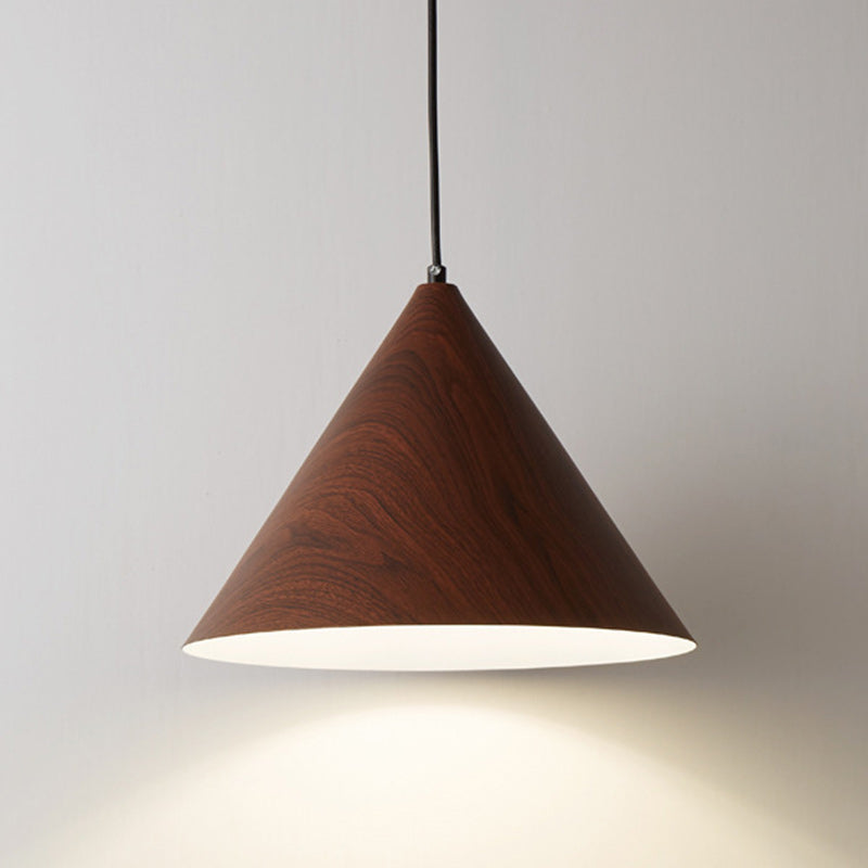 Elegant Adjustable Pendant Light - Modern Wood and Iron Design