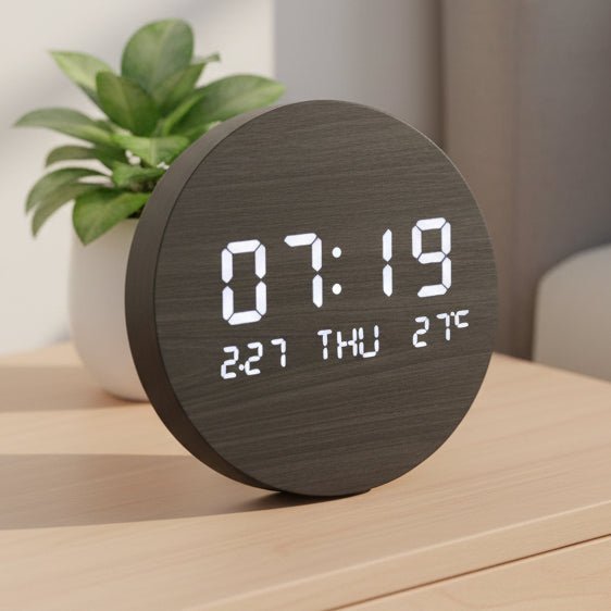 Scandinavian Style Digital Clock for Tables