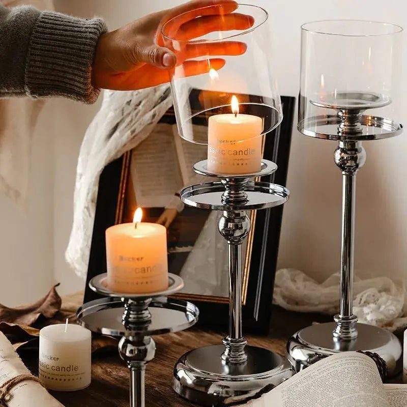 Metal Candle Holder in Nordic Style