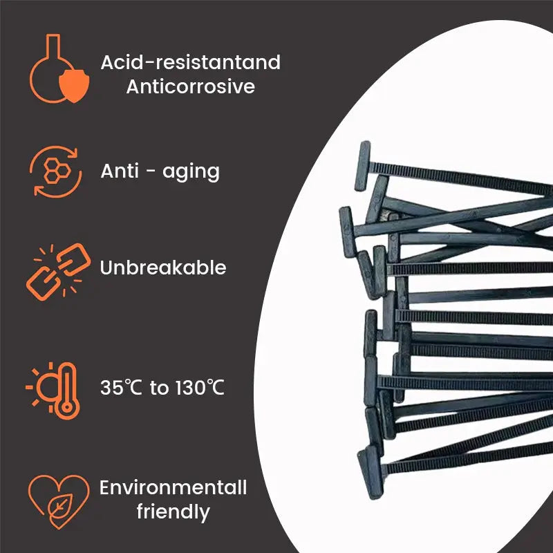 Universal Replacement Clips for Vehicle Panels – Nylon Cable Tie Buckles