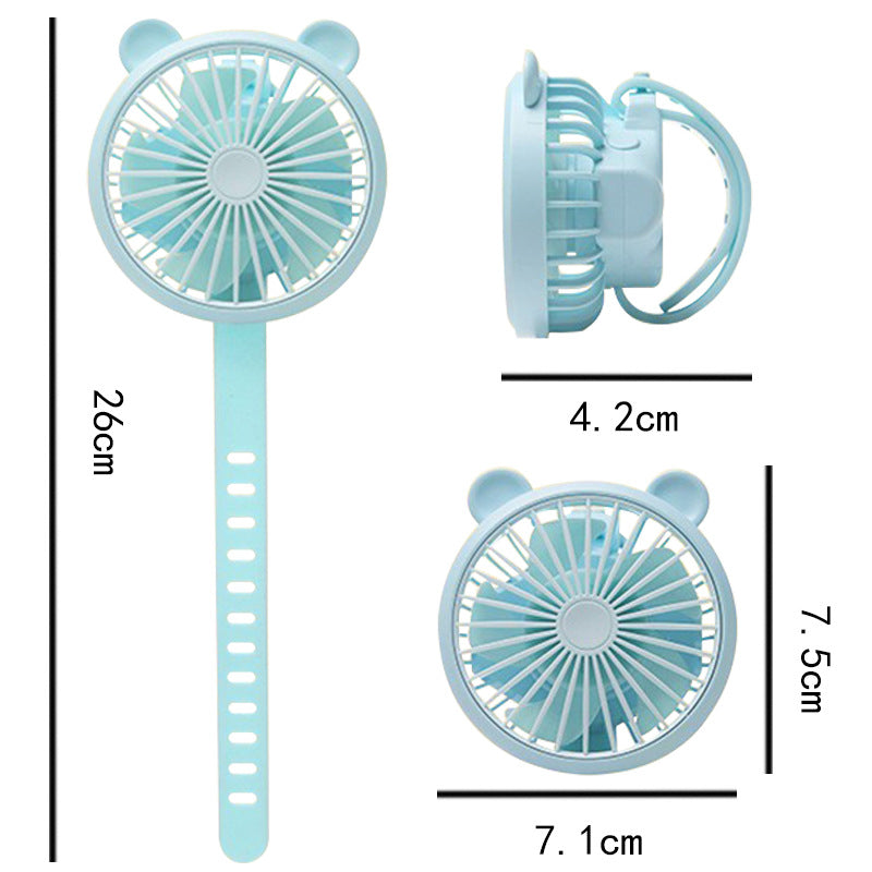 Portable Handheld Fan with Adjustable Speed – Quiet Personal Cooler for Travel and Outdoor Activities
