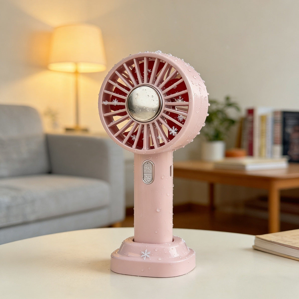 Portable Handheld Fan with Water Spray – USB Rechargeable for Travel, Gym & Outdoor Use