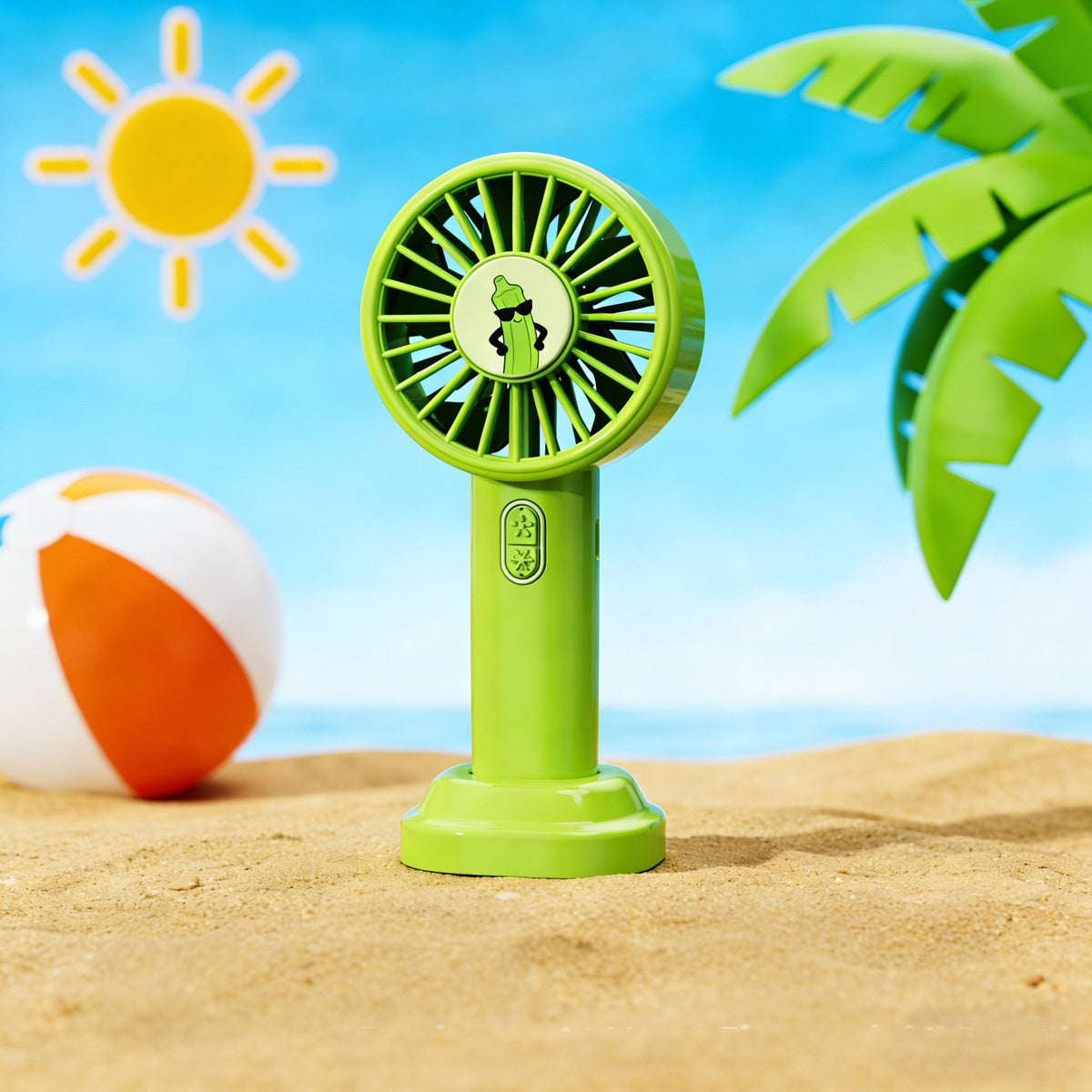 Compact Handheld Fan with Unique Design – USB Rechargeable for Travel, Gym & Outdoor Use