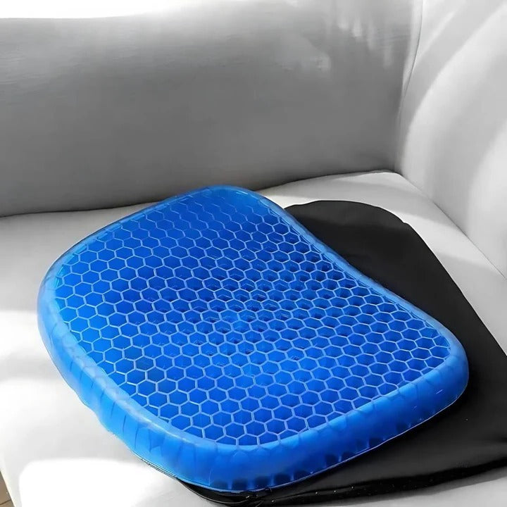 Orthopedic Gel Seat Cushion | Breathable Honeycomb Design | Pressure Relief Comfort