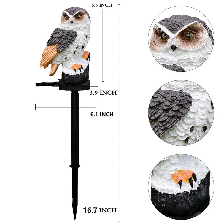 LED Garden and Terrace Owl Solar Light Decoration