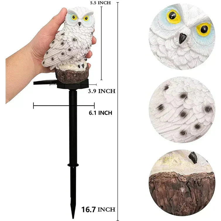 LED Garden and Terrace Owl Solar Light Decoration