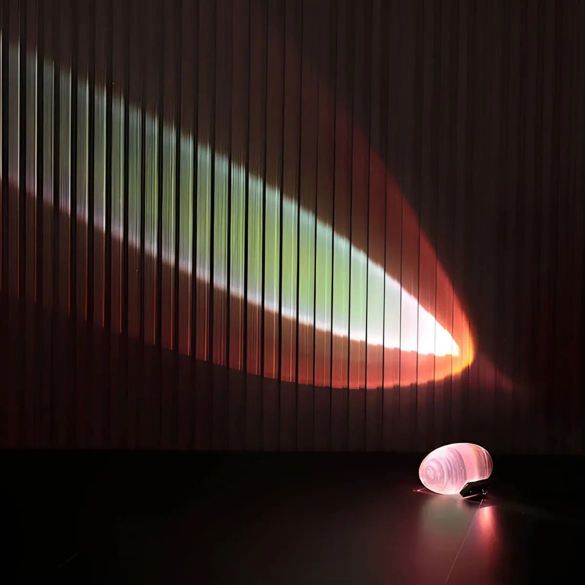 LED Mood Lighting Table Lamp – Oval Crystal Design in Warm White, Sunset Red & Blue-Violet