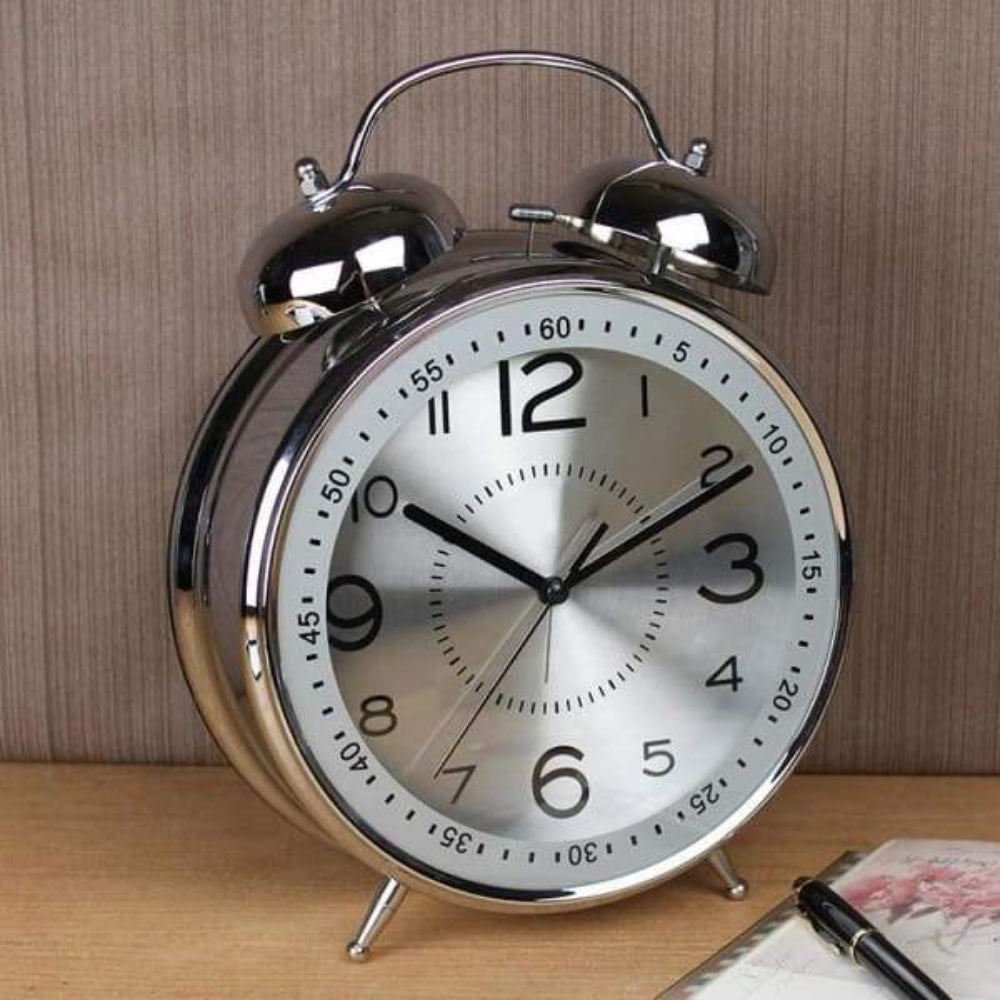 Classic Twin Bell Alarm Clock with Clear Sound & Retro Style