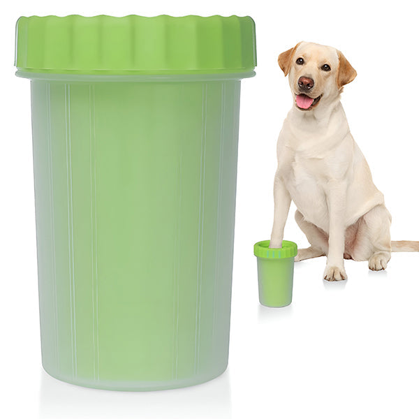 Dog Paw Cleaner Featuring Silicone Bristle Brushes