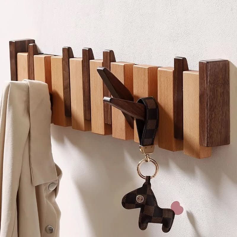 Folding Wall Hook Organizer for Coats and Accessories