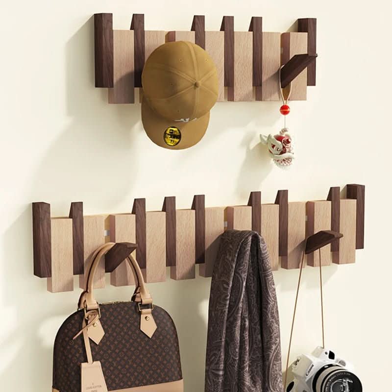Folding Wall Hook Organizer for Coats and Accessories