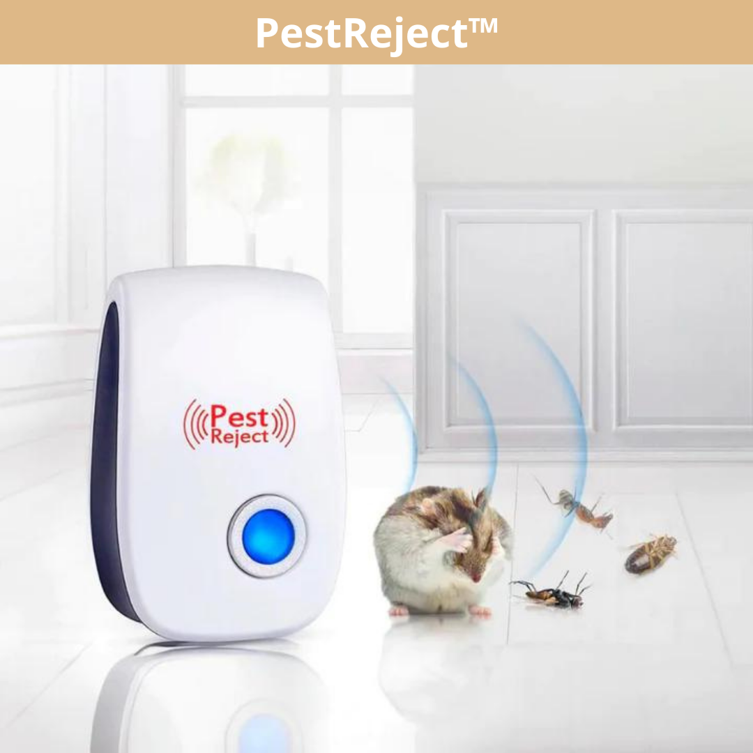 Plug-in Ultrasonic Pest Repeller for Rodents and Insects - 40 m², Safe for Pets
