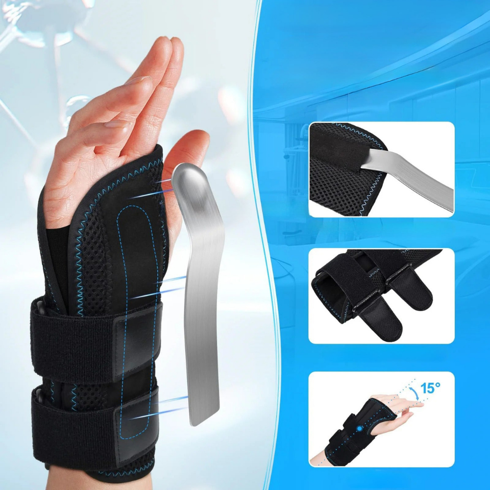 Adjustable Stabilizing Wrist Support with Splint