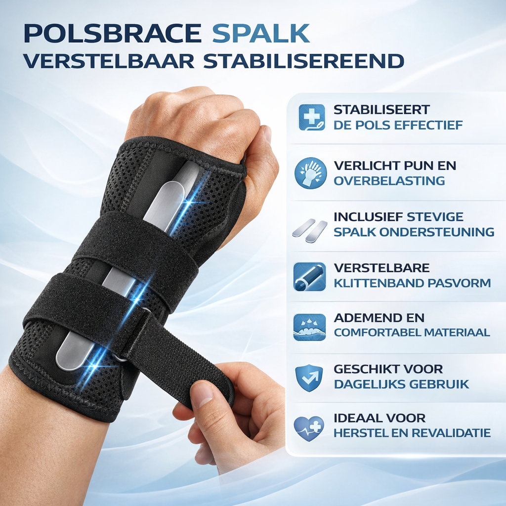 Adjustable Stabilizing Wrist Support with Splint