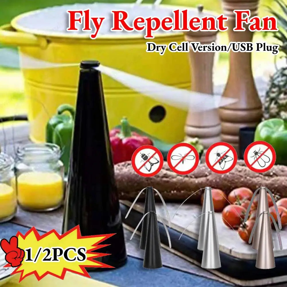 USB & Battery-Powered Portable Insect Repellent Fan – Chemical-Free for Outdoor Use