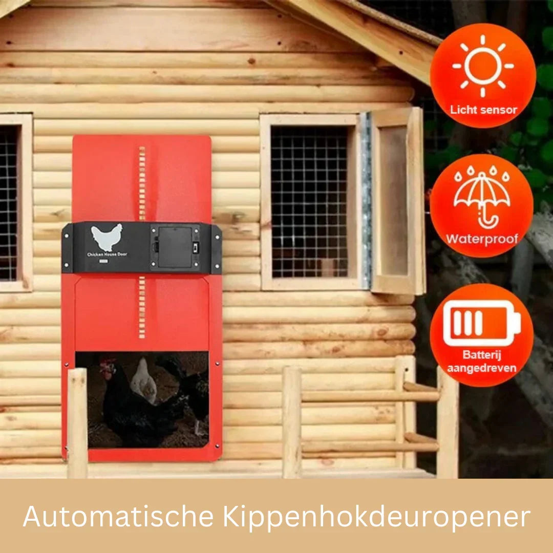 Electric Poultry Door Opener with Light Sensor for Automatic Chicken Coop