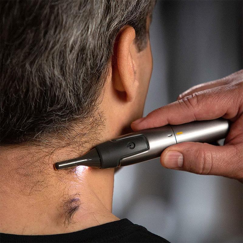 Precision Trimmer with LED Light & Titanium Coated Stainless Steel Blade