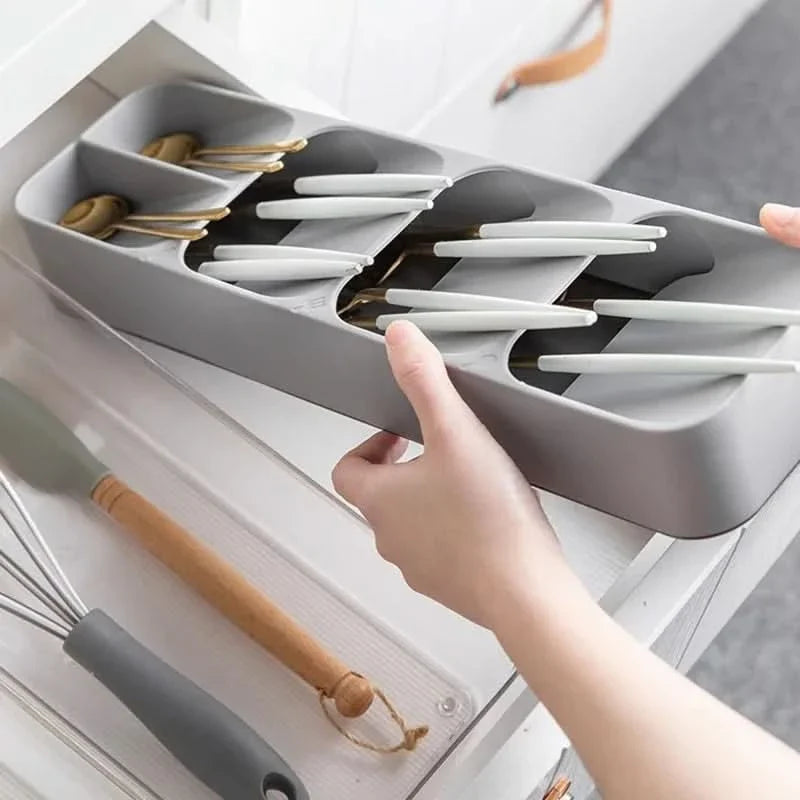 Kitchen Drawer Organizer with Multiple Compartments