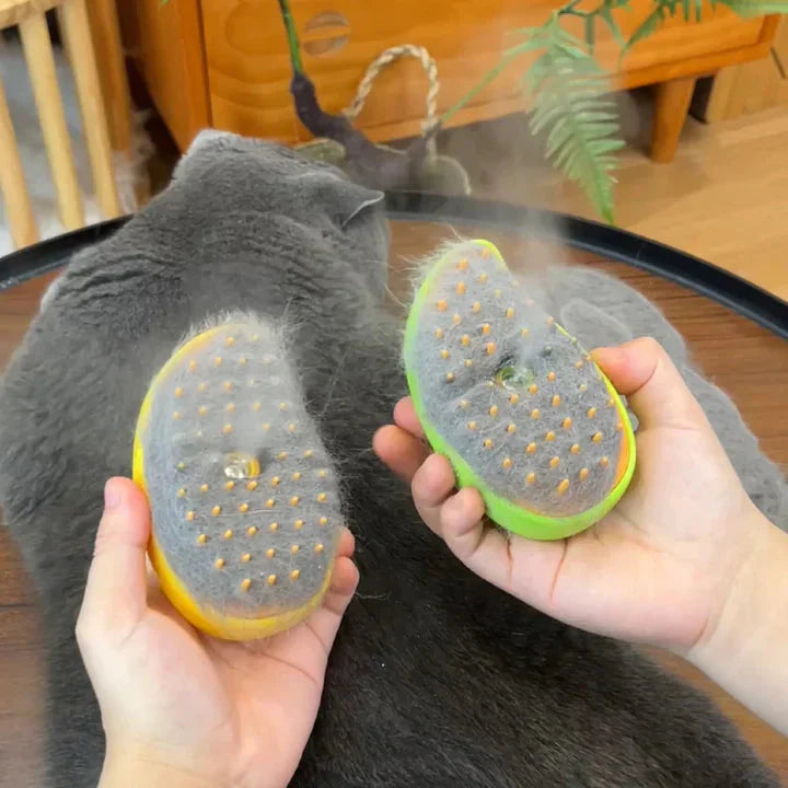 Anti-Static Cat Brush with Spray Feature