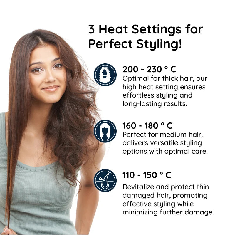 2-in-1 Rotating Hair Styling Brush and Iron for Professional Use