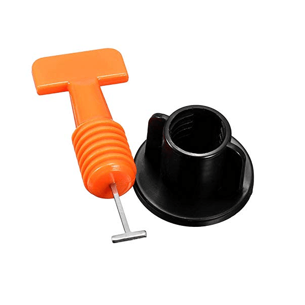 Reusable Tile Leveling System with T-Pins