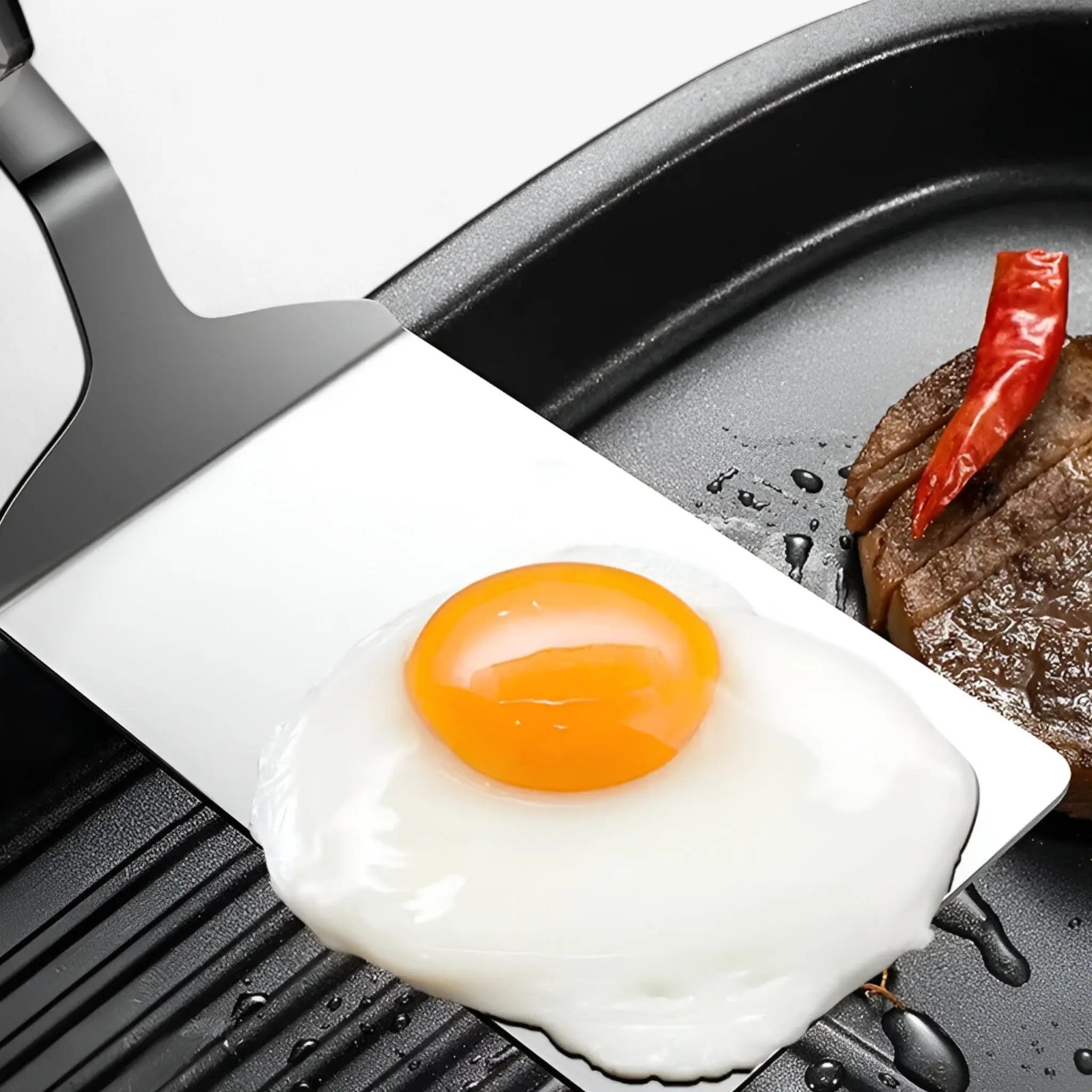 Wooden Handled Square Turner – Perfect for Grilling and Cooking