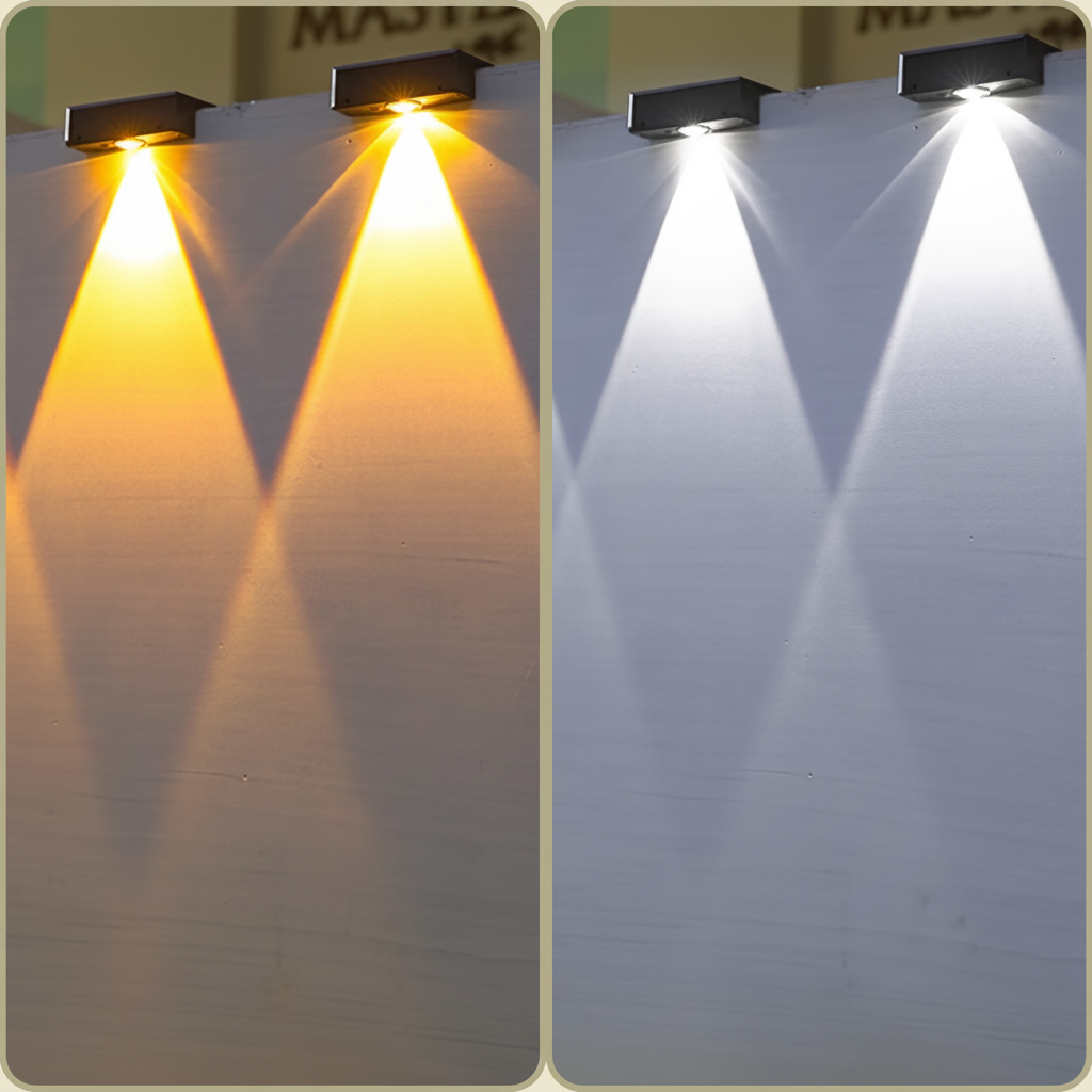 Solar Garden Light with Smart LED Control and Waterproof Feature