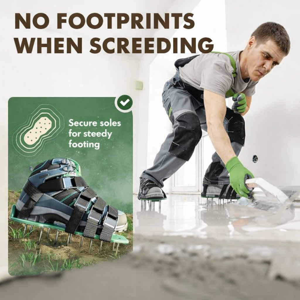 Lawn Aerator Shoes | Aerate Grass While Walking | Spike Strap System