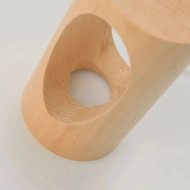 LED Night Light in Rectangular Solid Wood Design