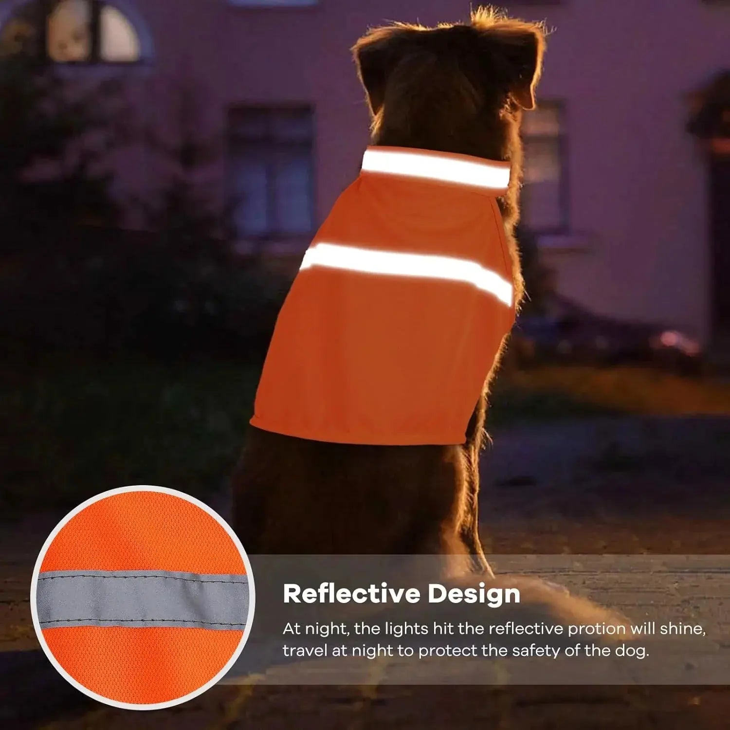 High Visibility Dog Vest for Evening Walks – Reflective Safety Gear