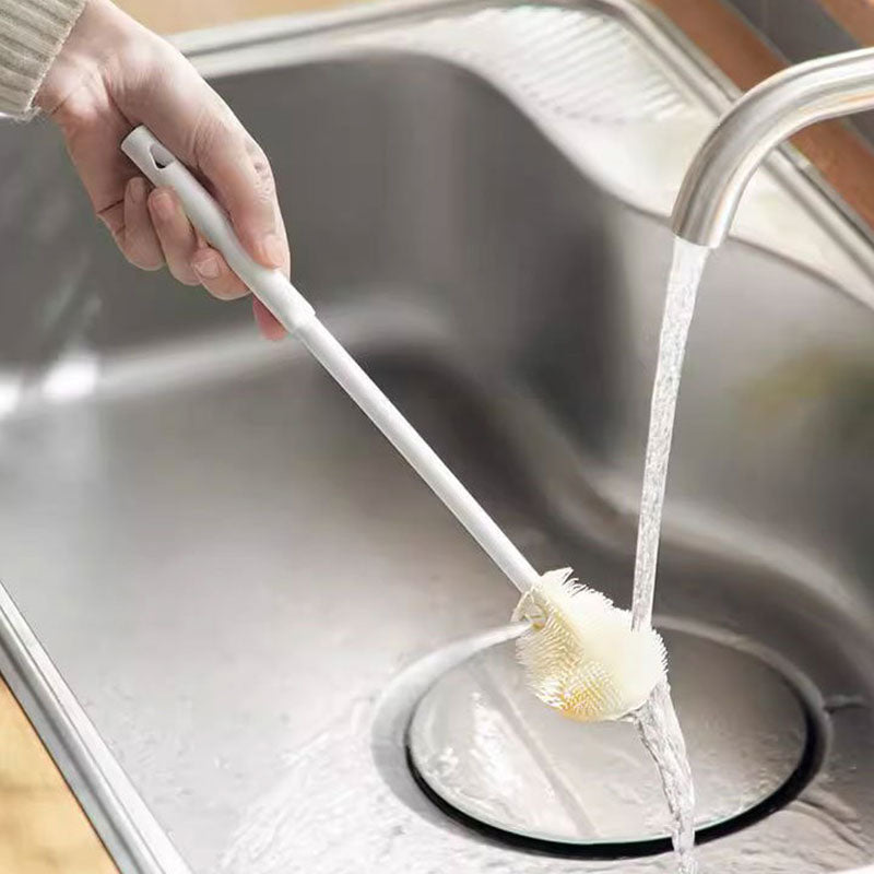Cleaning Brush with Long Handle and Soft Bristles