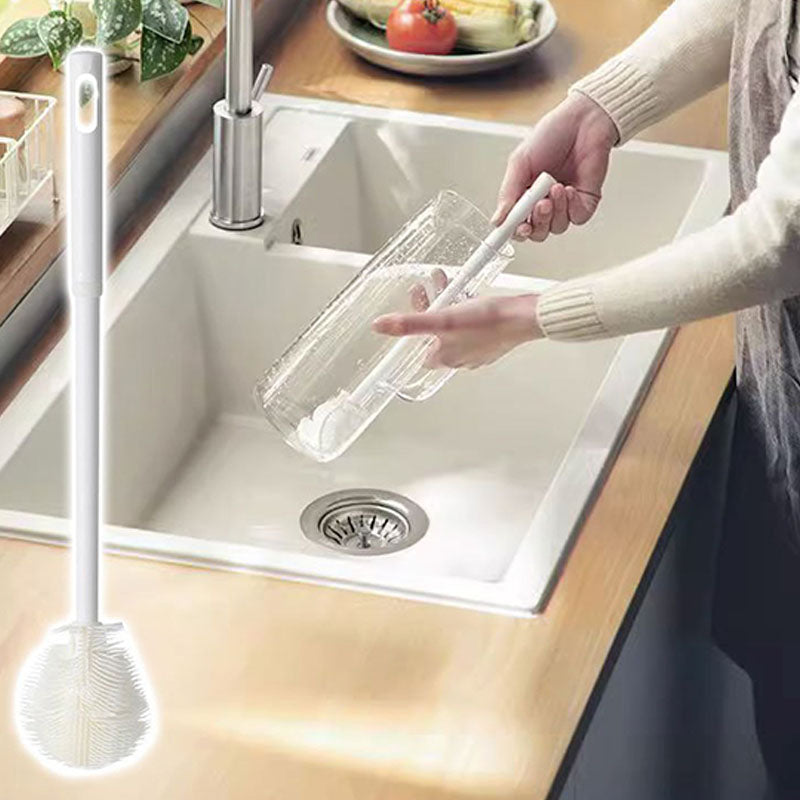 Cleaning Brush with Long Handle and Soft Bristles