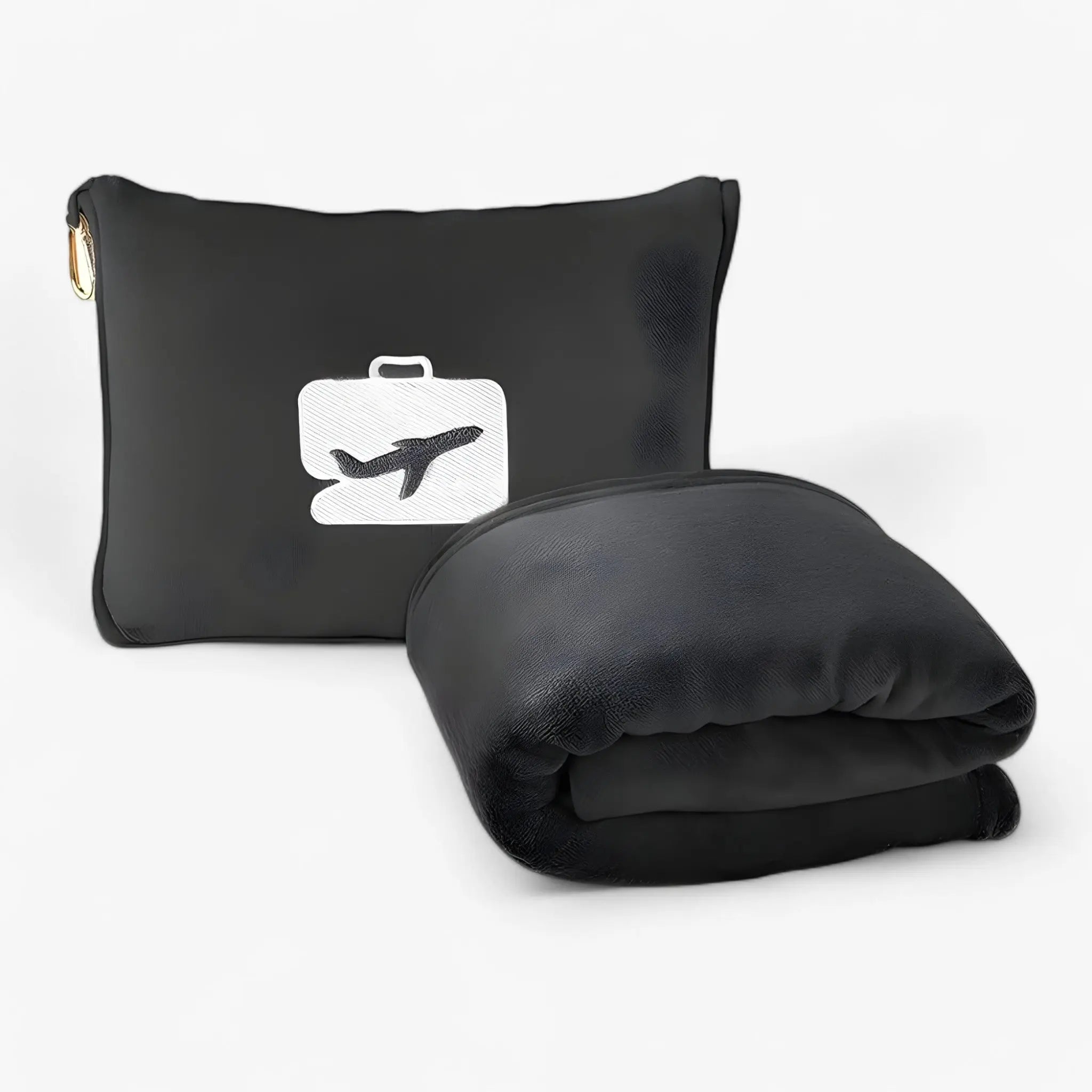 Compact Travel Blanket and Pillow Set with Carrying Bag – Soft and Cozy