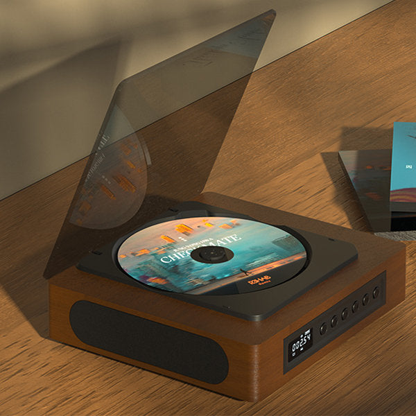 Vintage Style Bluetooth CD Player with FM Radio and Streaming