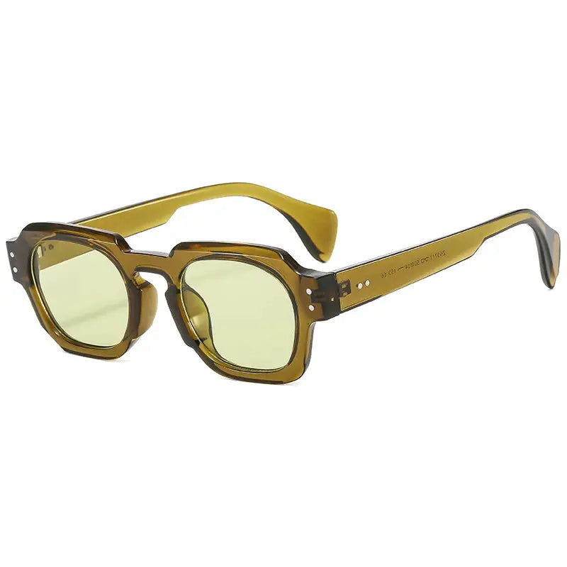 Retro Square Sunglasses with UV400 Protection – Available in 6 Colors