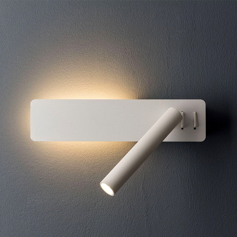 Adjustable LED Bedside Wall Lamp with Rotatable Design