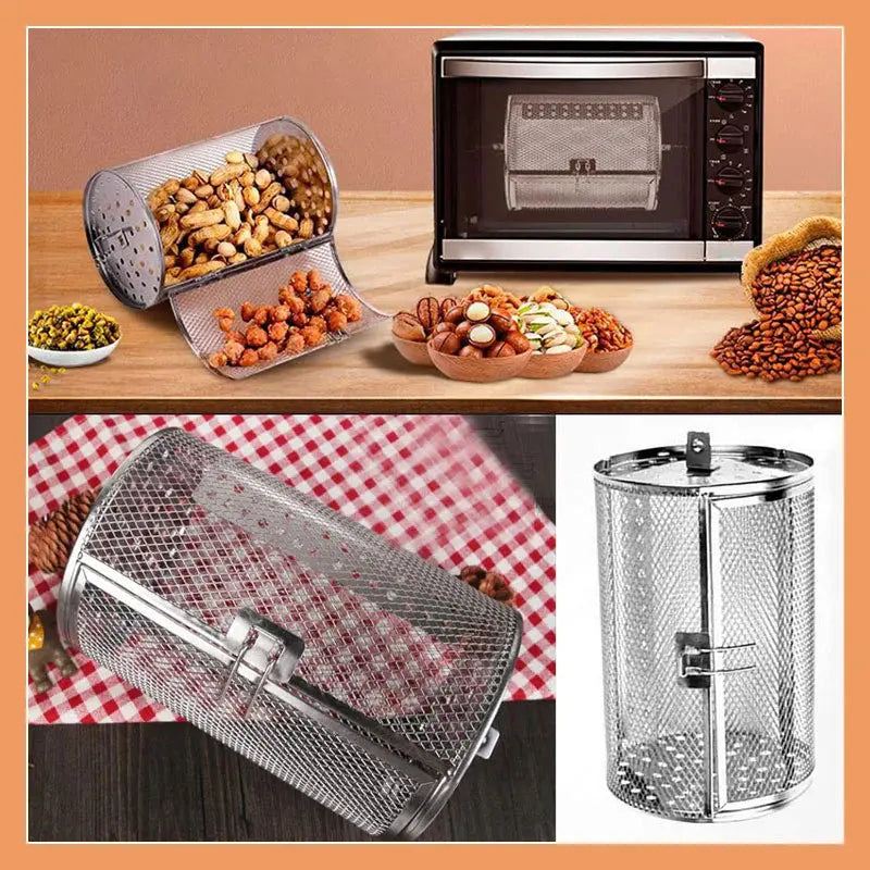 Air Fryer Rotisserie Basket – Ensures Crispy Cooking Every Time