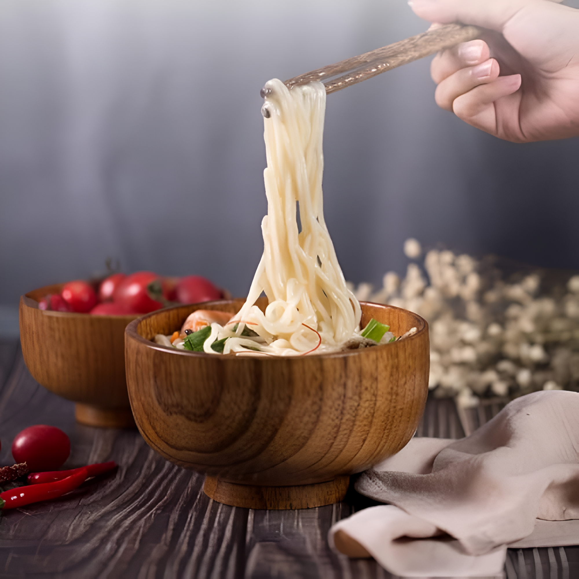 Elegant Natural Wood Serving Bowl - Perfect for Any Occasion