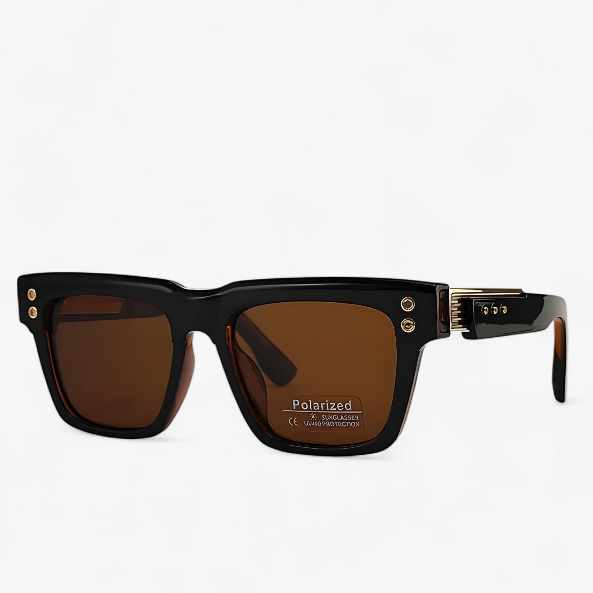 Polarized Lens Sunglasses in Steampunk Style
