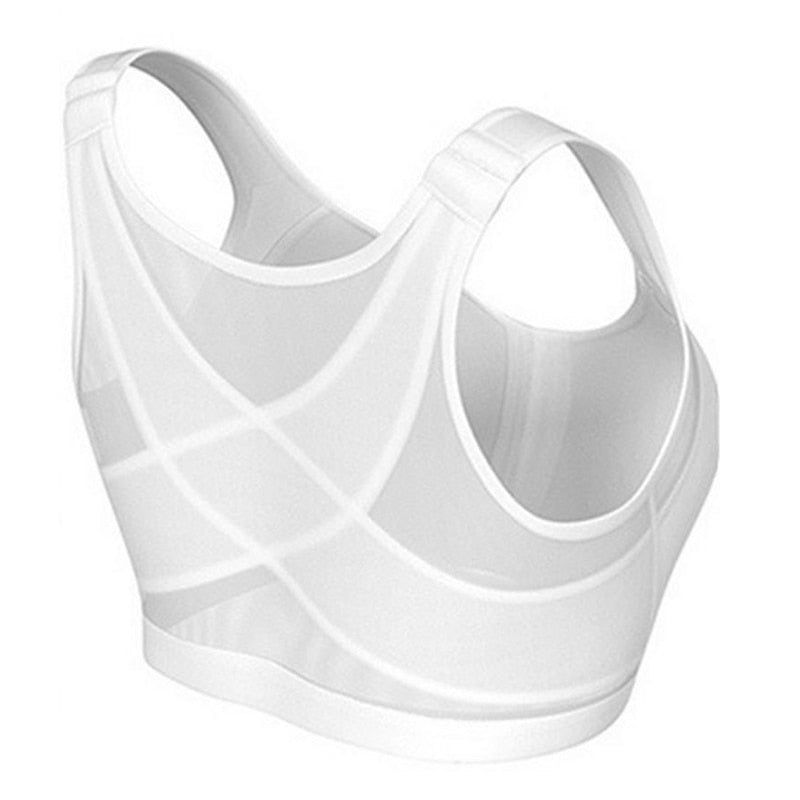 Comfort Bra for Posture Support with Front Closure - Black, Beige, White