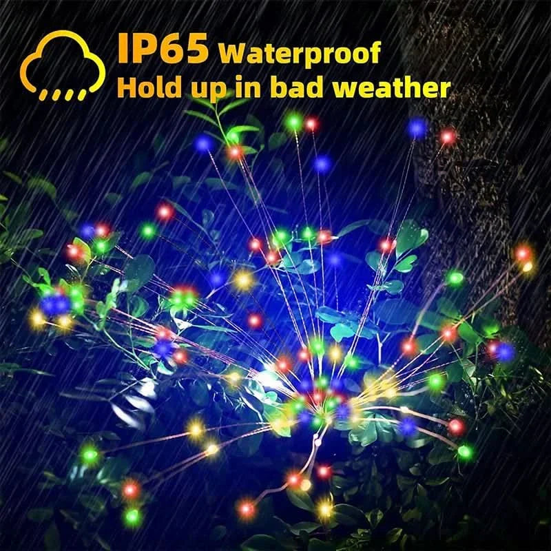 Solar-Powered Fairy Lights for Outdoor Patios and Pathways