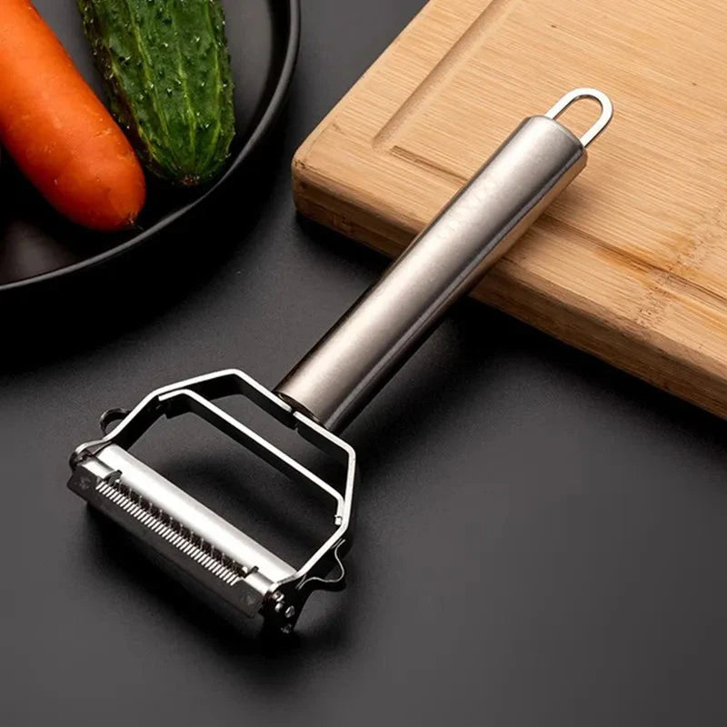Ergonomic Vegetable and Fruit Peeler Made of Stainless Steel