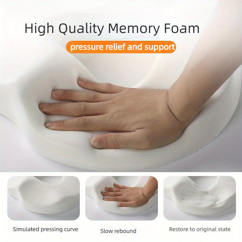 Orthopedic Seat Cushion for Hip Pain Relief | Memory Foam Support for Car & Office