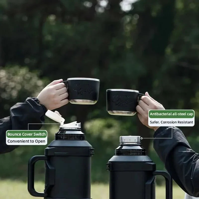 Insulated Coffee Carafe for Outdoor Travel and Adventures