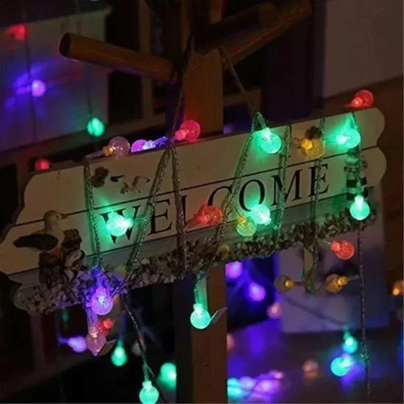 Garden and Patio Crystal String Lights for Celebrations