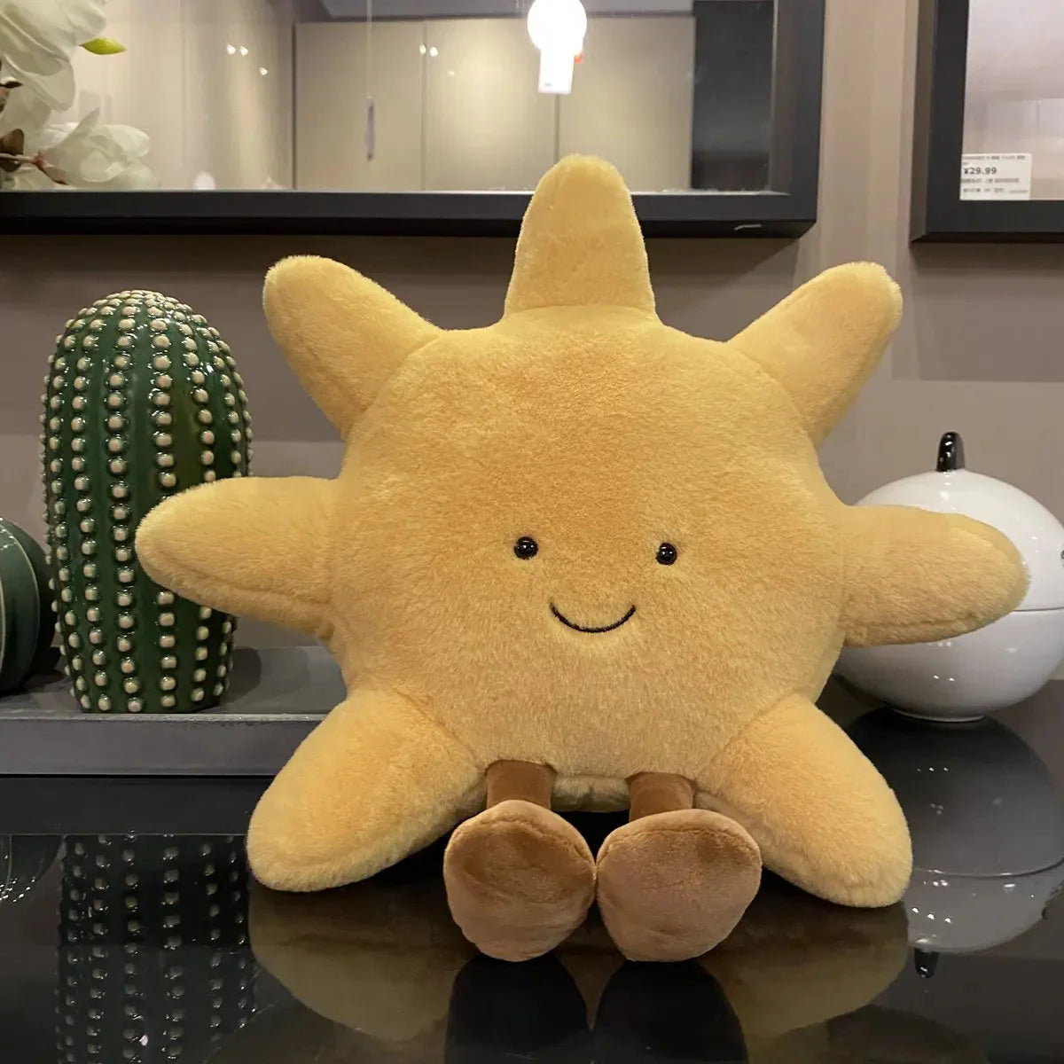 Soft Moon and Sun Shaped Pillow with Legs