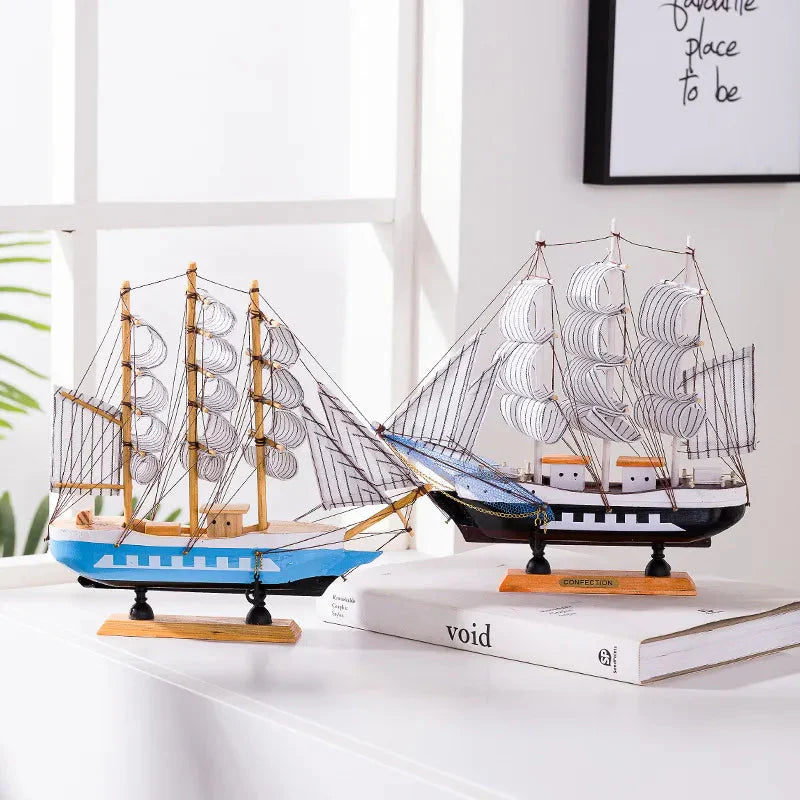 LED Illuminated Sailing Ship Figurine