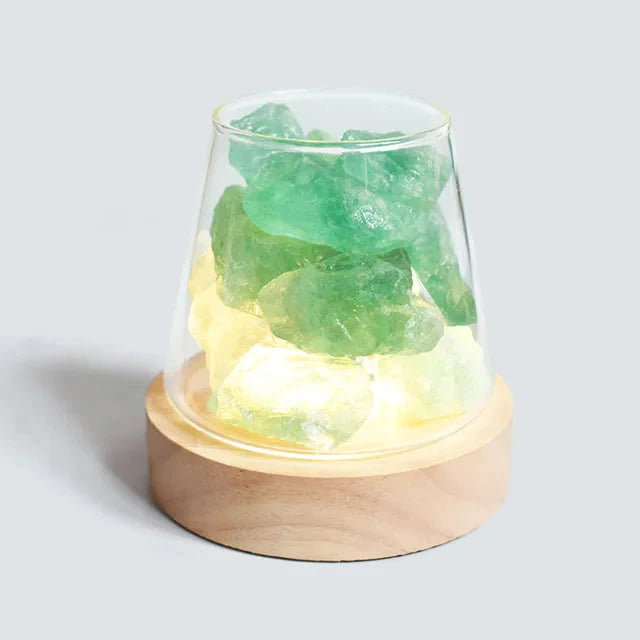 Salt Lamp from Himalayan Region with Diffuser and Rechargeable Battery